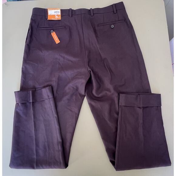 Tallia Vanden Suit Trousers Wool Blend Men’s 36Wx32L Wine - Picture 6 of 8